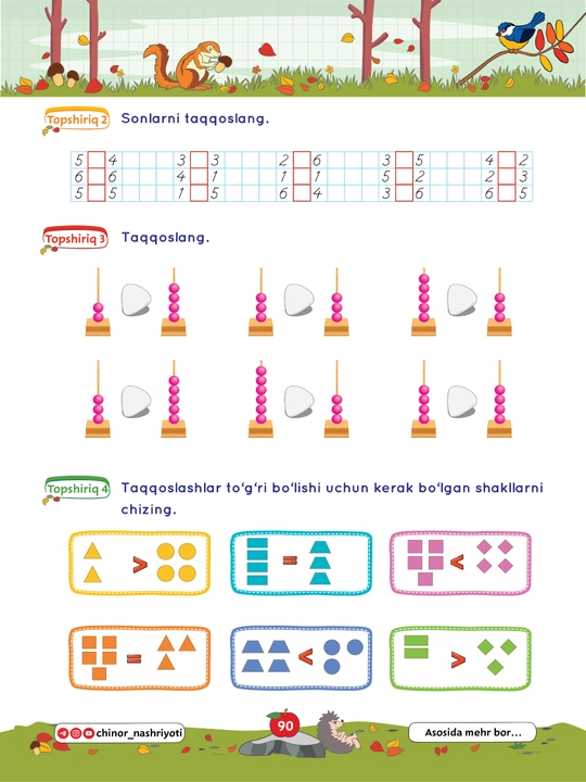 «Temurbek va Samarxon matematika o‘rganadi» 5–6 yosh