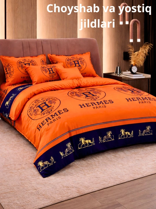 Yotoq to‘plami, ikki kishilik, 220*225, bir kishilik, 220*150, yostiqlar, 70*50