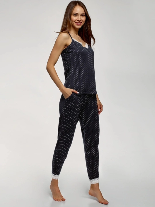 Pijama paxtali yurakchali ayollar uchun - 