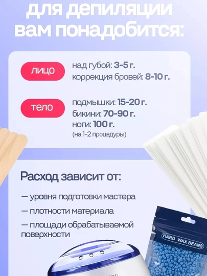 Pro Wax 100 воскоплав баночный и набор для депиляции, с воском Dely, картриджный воск