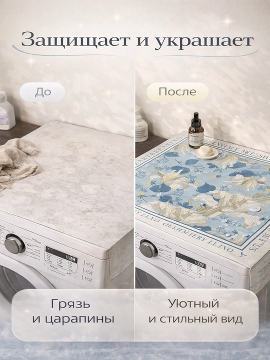Коврик для стиральной машины, защитный чехол, антискользящий, водонепроницаемый