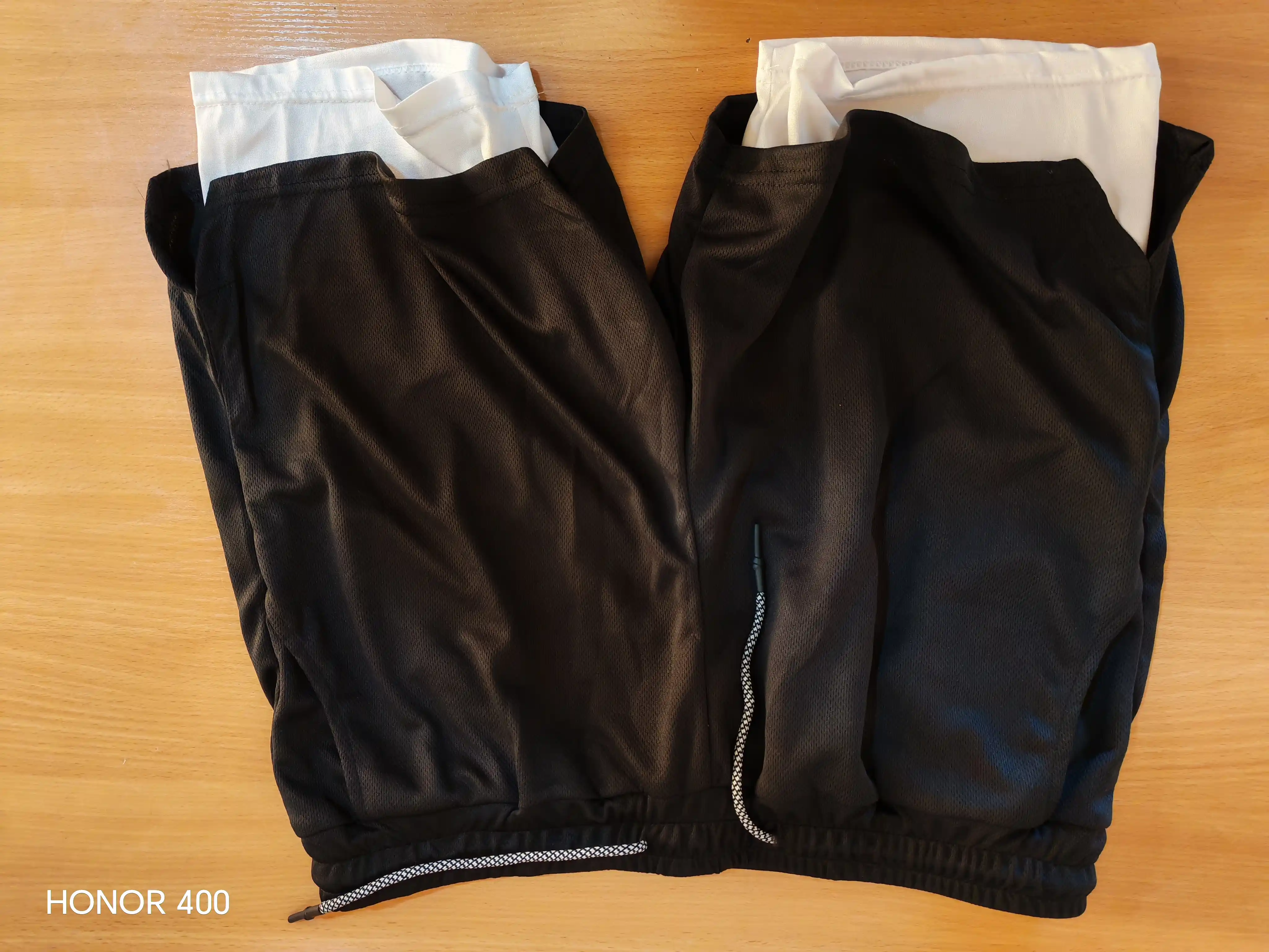 Erkaklar uchun sport shortiklari, paxta va polyester, yugurish va zal uchun