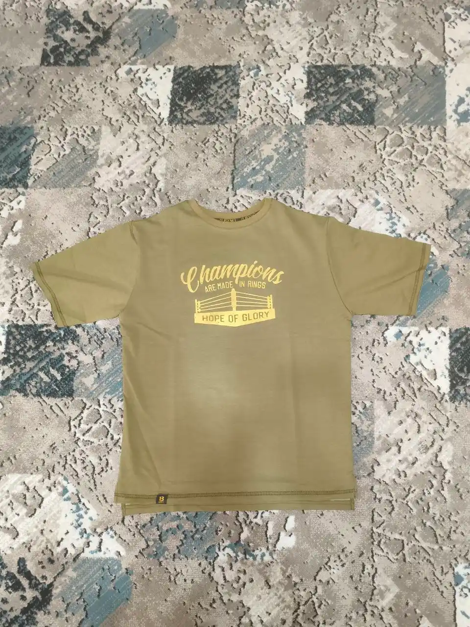 Футболка мужская «Champions», чёрная, белая и зелёная, размеры M–4XL