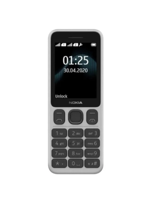 Мобильный телефон Nokia 125, 2 SIM-карты, большой экран, надежный корпус - 
