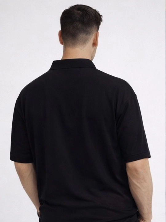 Erkaklar uchun bir rangli polo ko‘ylak. Kalta yengili. 100%paxta Certus TEXTILES