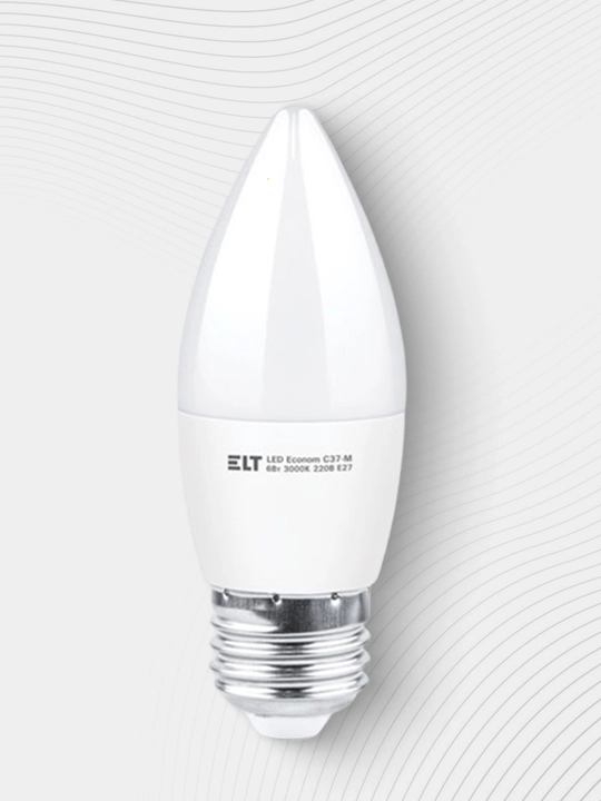 Lampa LED Econom C37-M 6W E27 4000K ELT