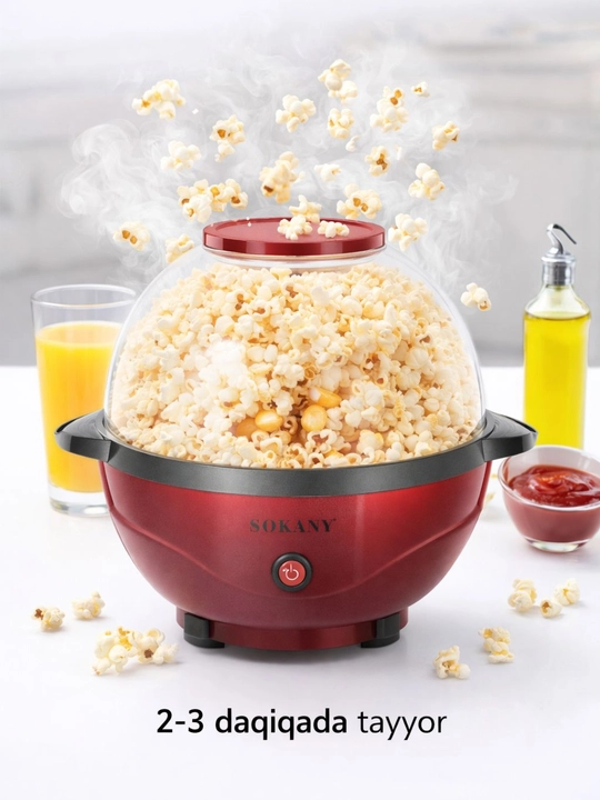 Zamonaviy va qulay oshxona yordamchisi — SOKANY SK-905 popcorn tayyorlagich