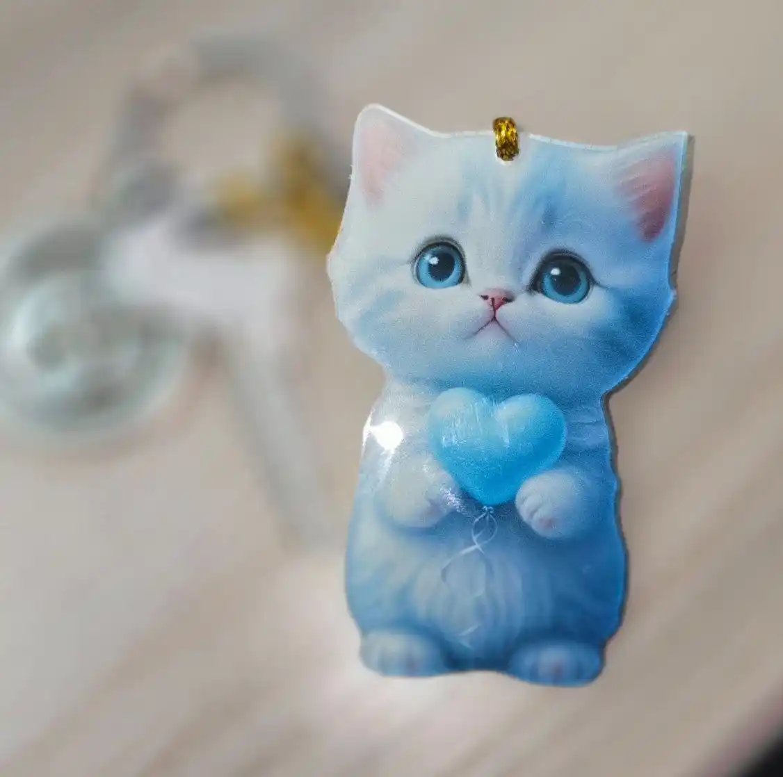 Брелок для ключей в виде кота