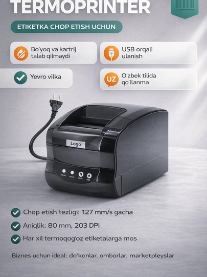 Принтер для штрих-кодов Xprinter XP-365B