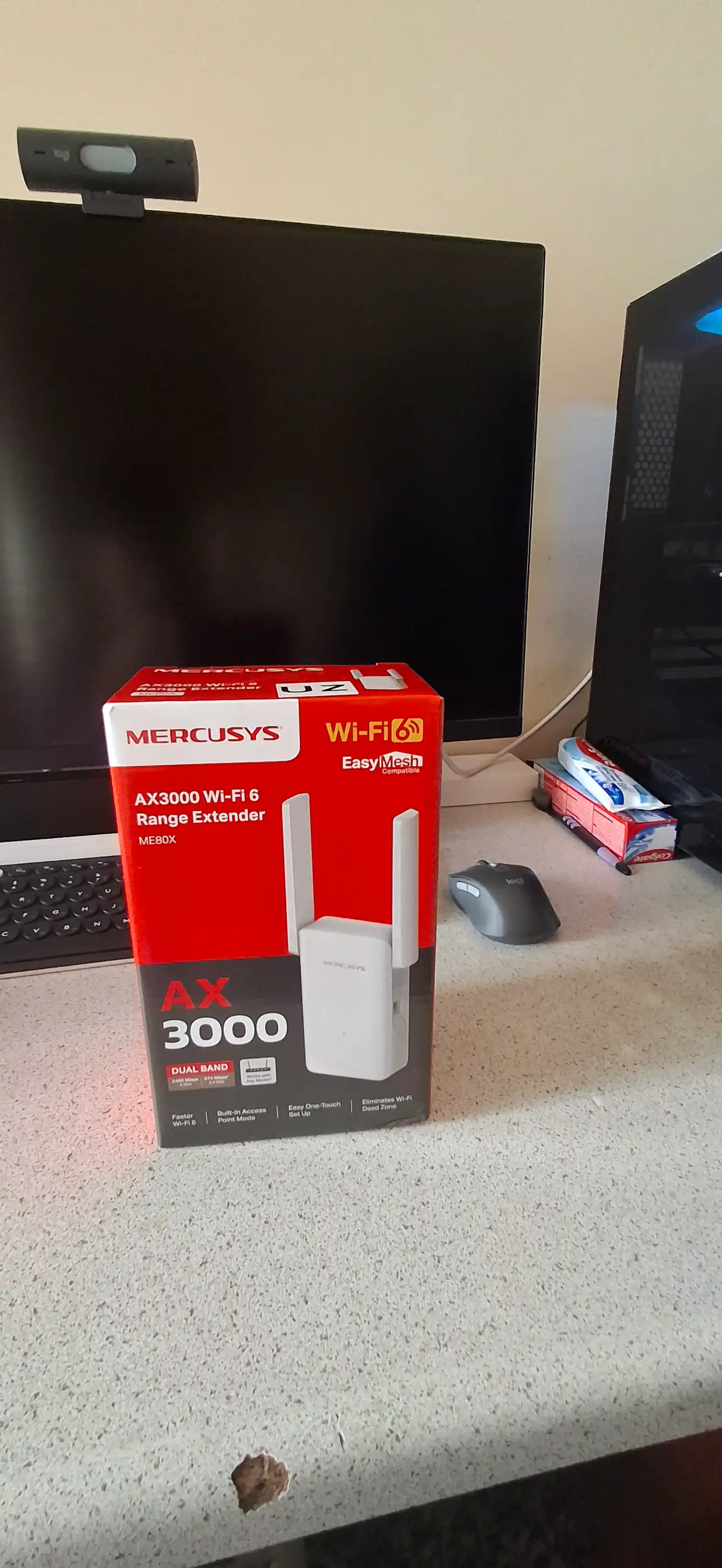 Mercusys ME80X — AX3000 Wi-Fi 6 усилитель сигнала, репитер (Range Extender)
