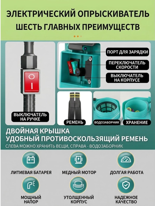 Akkumulyatorli bog' purkagichi GNC, 20L