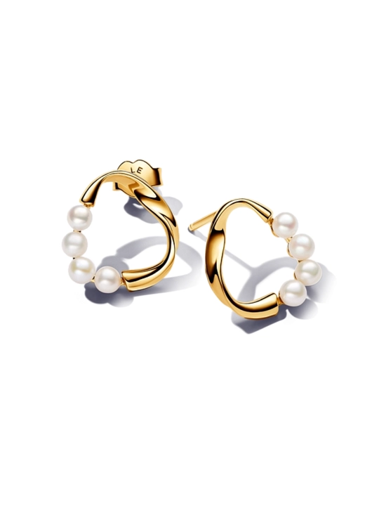 Essence «Marvarid pardasi» sirg‘asi, 14K oltin qoplama, art. 263276C01