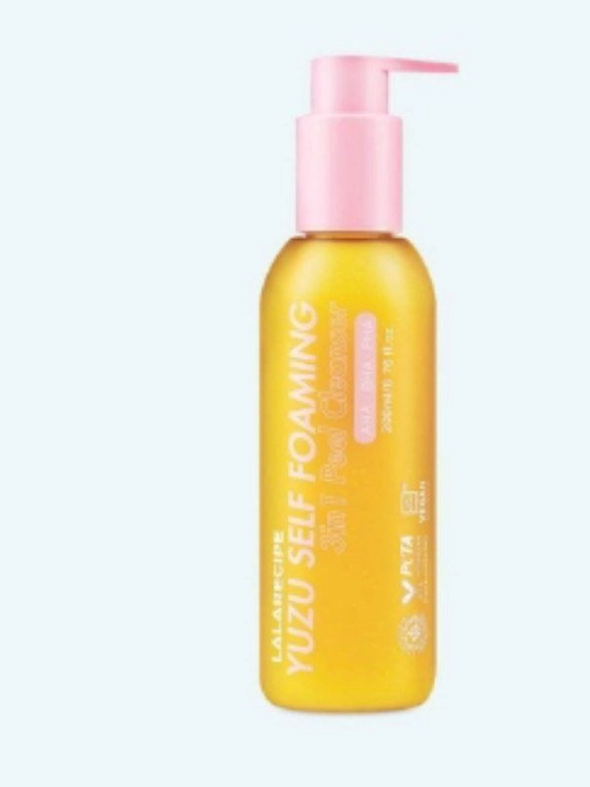LALARICIPE Yuzu Self Foaming 3 tasi 1 da yuz tozzalash kupigi ,200 ml