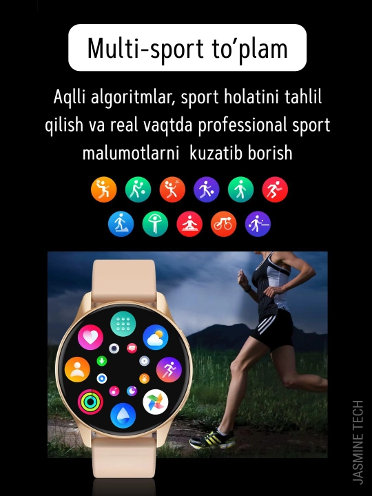 Aqlli soat, smart soat - Active-Pro, suvo'tkazmas,  IOS va Android