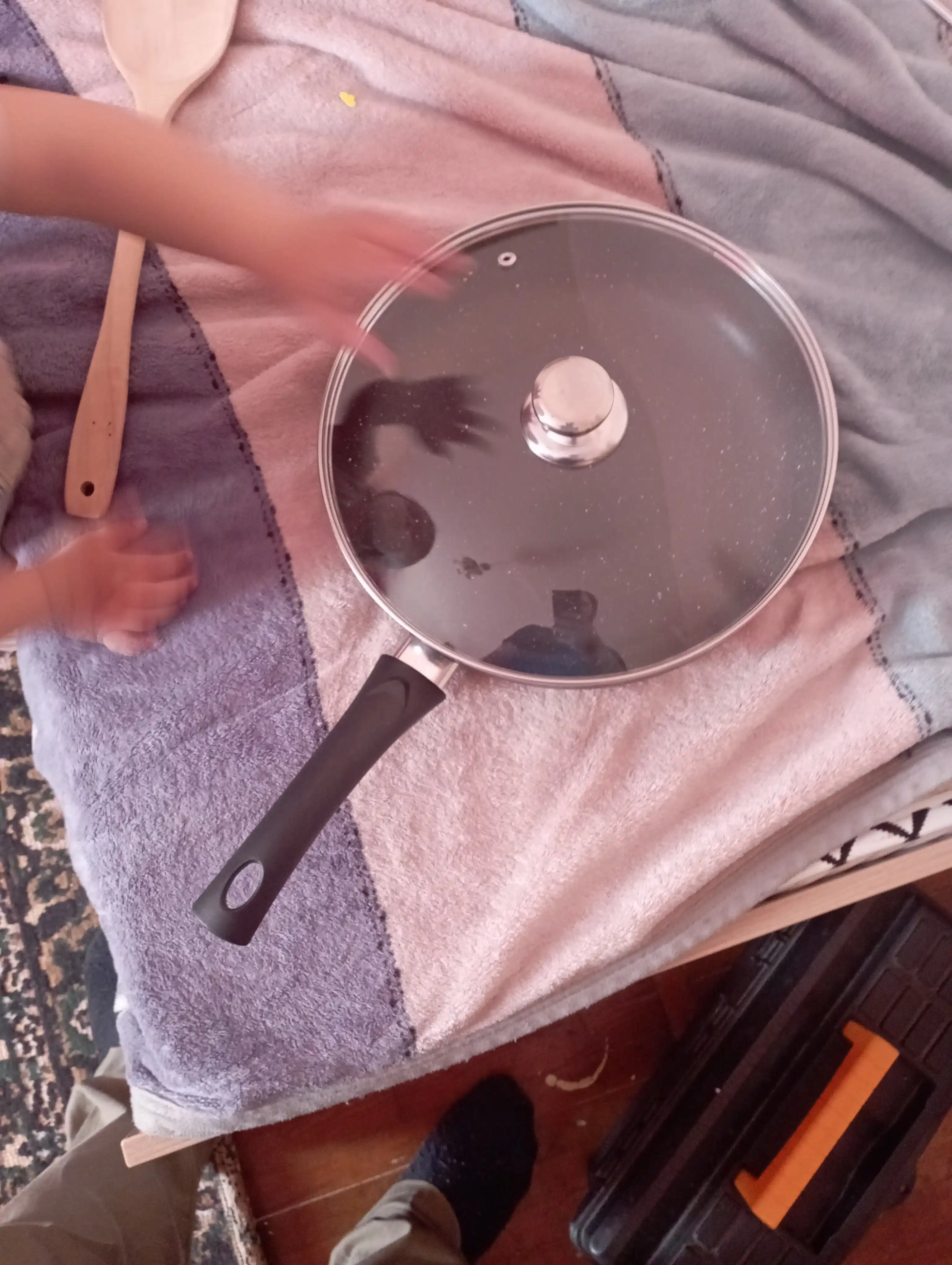 Tova Baroly shisha qopqoqli, yopishmaydigan qoplamali GranitEco, skovorodka, 24, 26, 28 sm