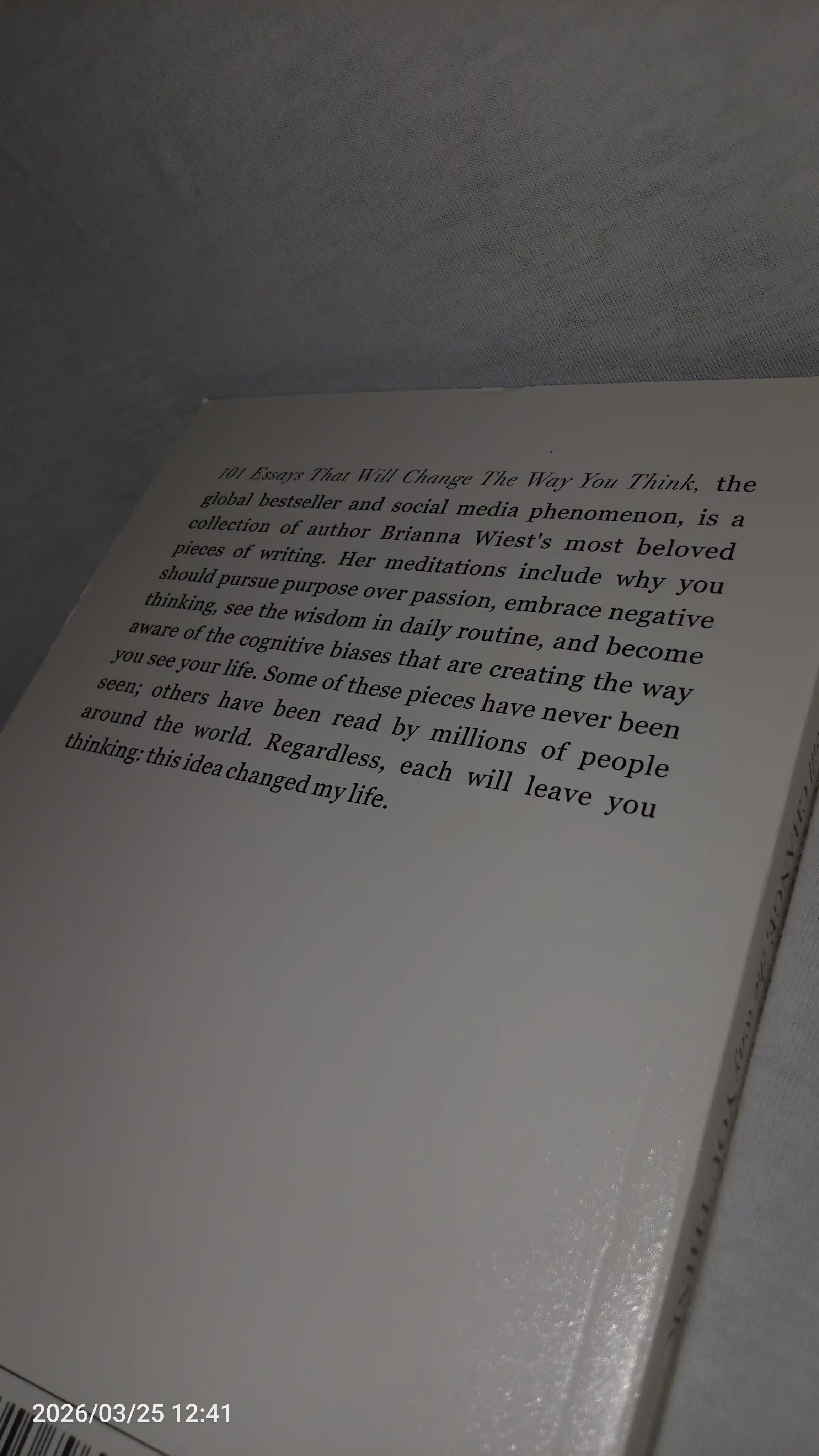 101 Essays That Will Change The Way You Think, Briana Wiest