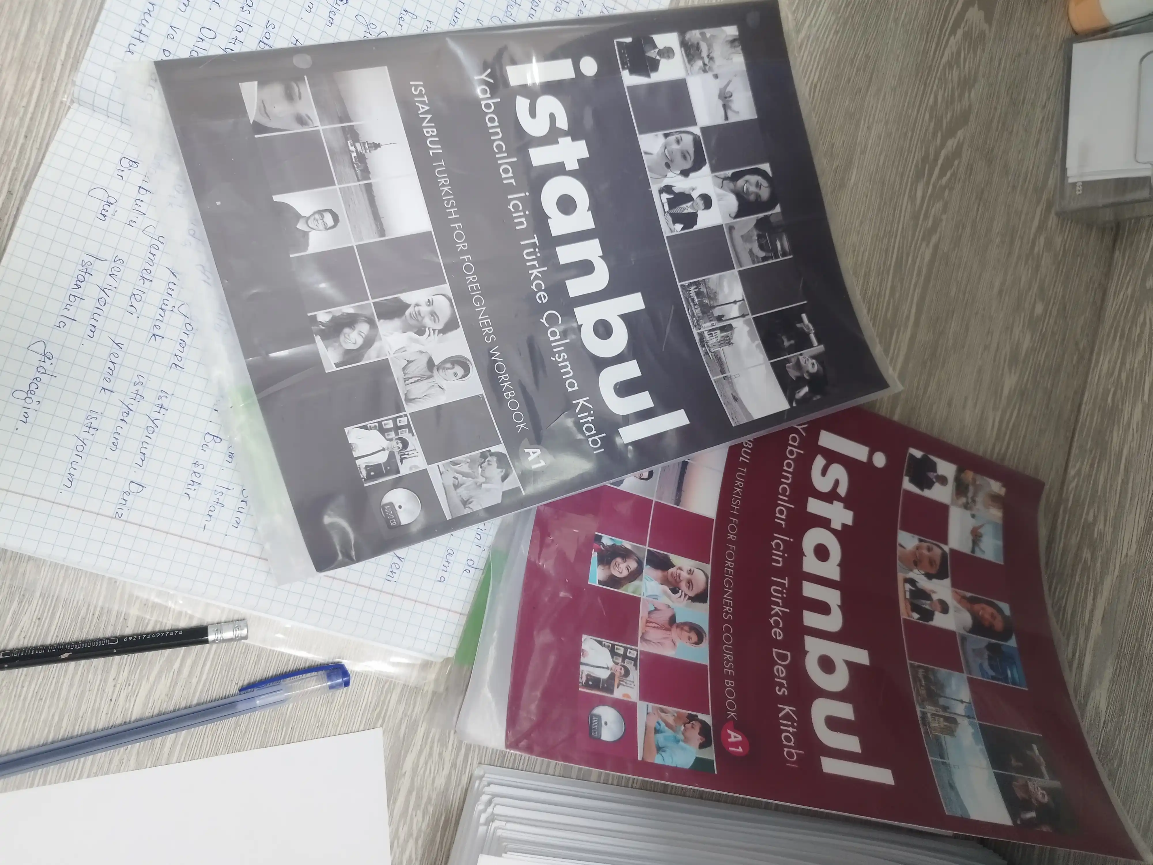 Istanbul turk tili darslik, A1, A2, B1, B2, C1 qismlar, Studentbook va Workbook