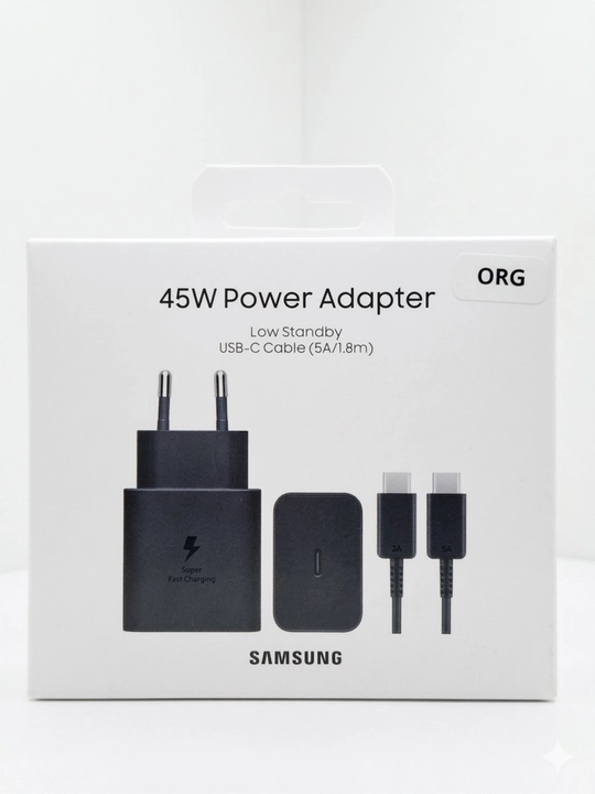 Samsung Super Fast Charging tarmog'ich quvvatlagichi (25W - 45W) + Type-C kabeli - 