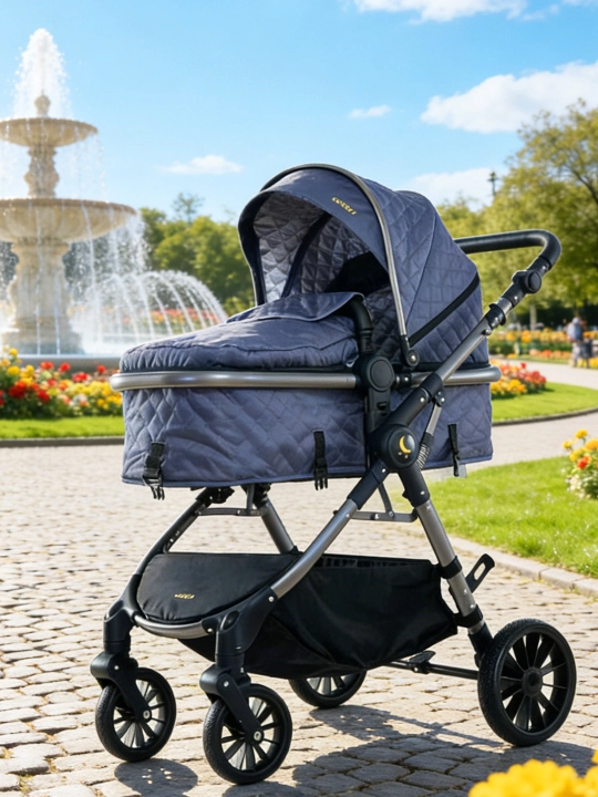 0-36 oylik qishki sayr aravachasi, 25 kg gacha, reversiv, shamol va qordan himoyalangan