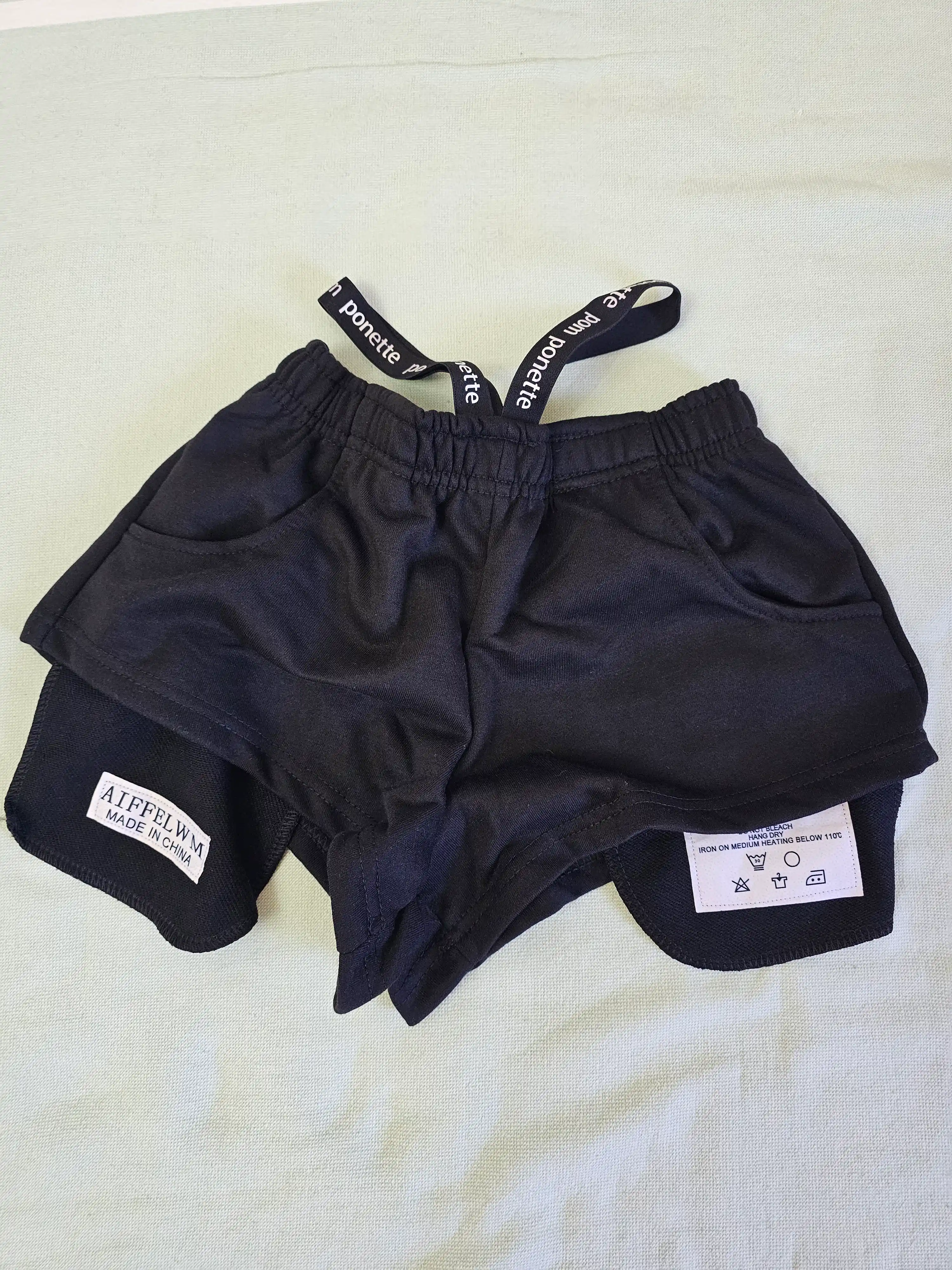 Ayollar uchun sport shortiklari, raqs va fitness uchun, S–L, kulrang va qora