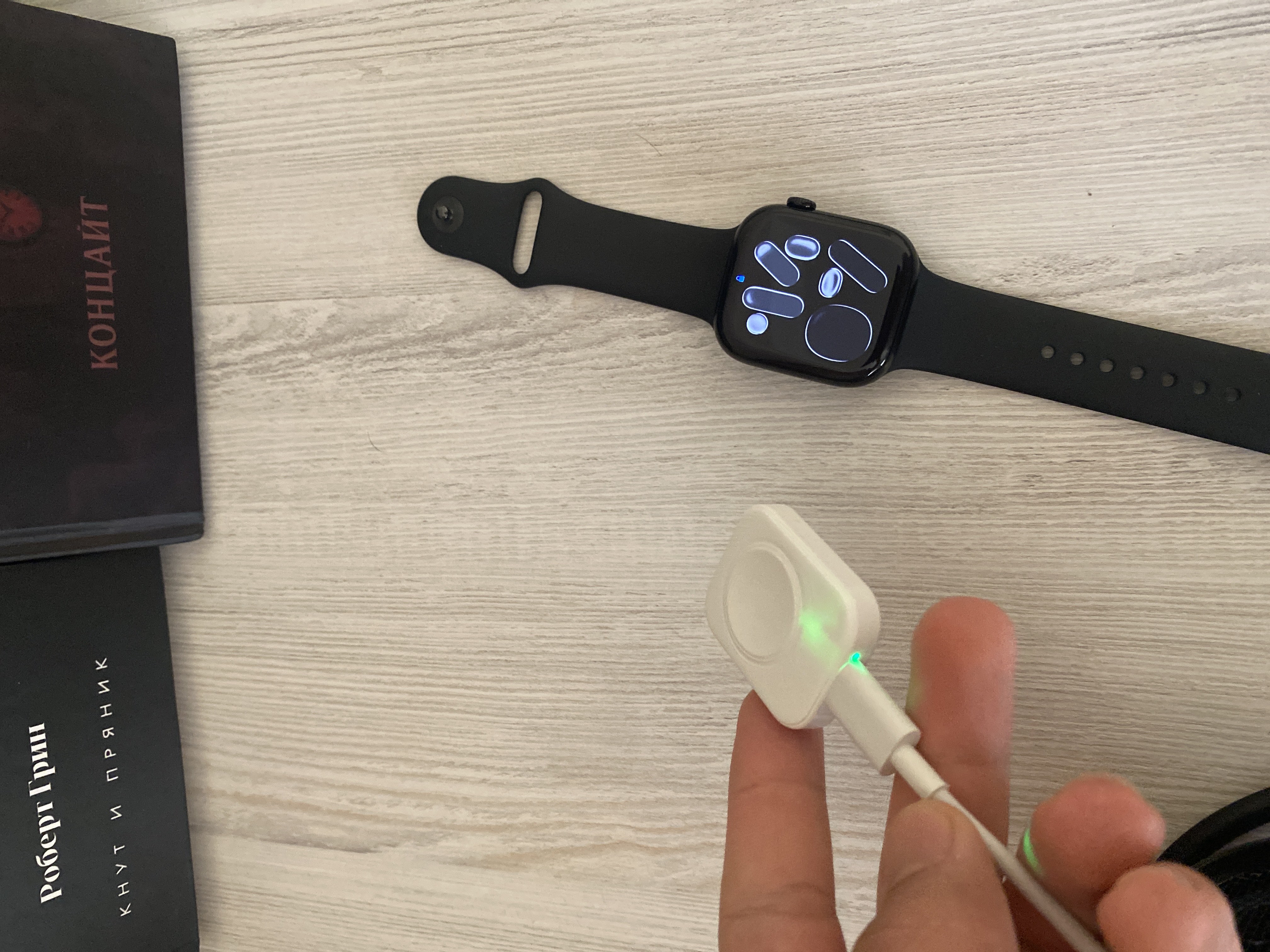 Apple Watch Se, 1,2,3,4,5,6,7,8,9,10,11, Ultra uchun simsiz quvvatlagich-brelok