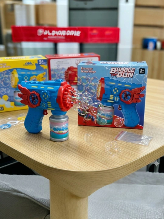 Bolalar uchun Bubble Gun – sovun pufakcha chiqaruvchi avtomat - 
