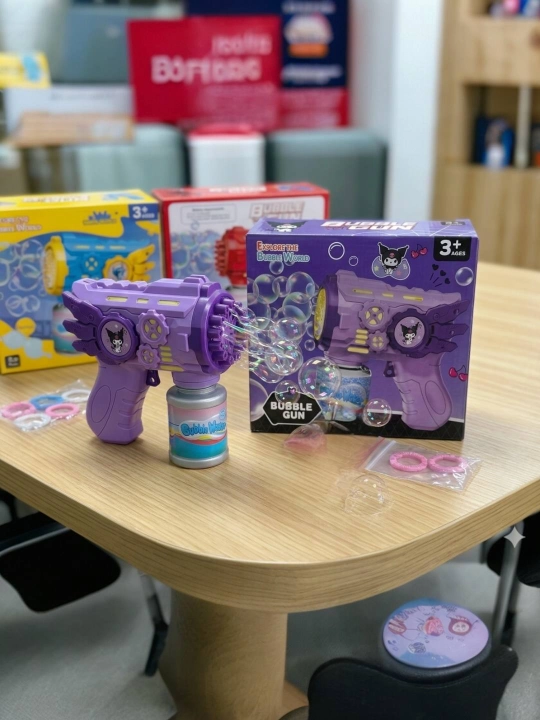 Bolalar uchun Bubble Gun – sovun pufakcha chiqaruvchi avtomat - 