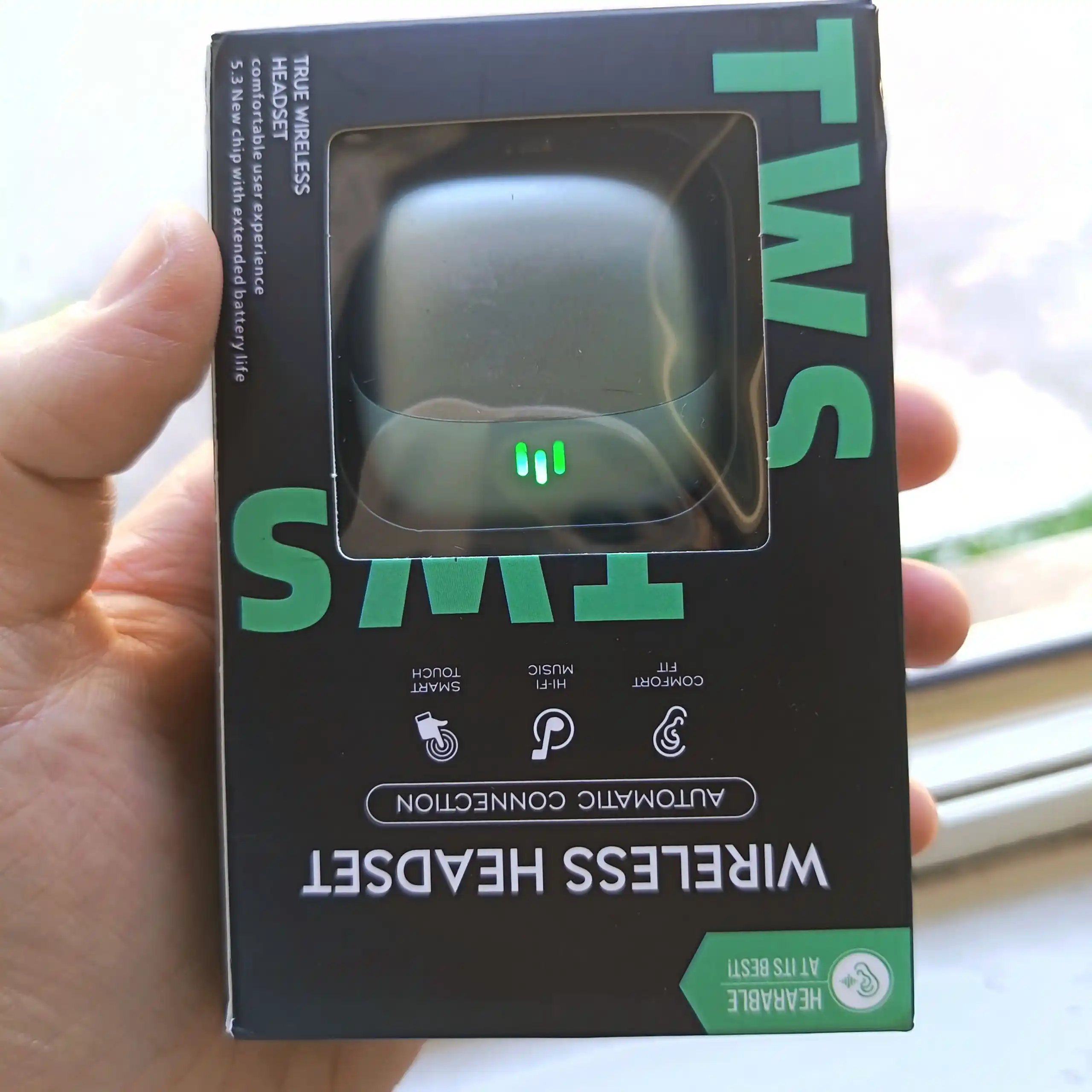 Simsiz, sensorli bluetooth quloqchinlar iPhone va Android uchun 2026