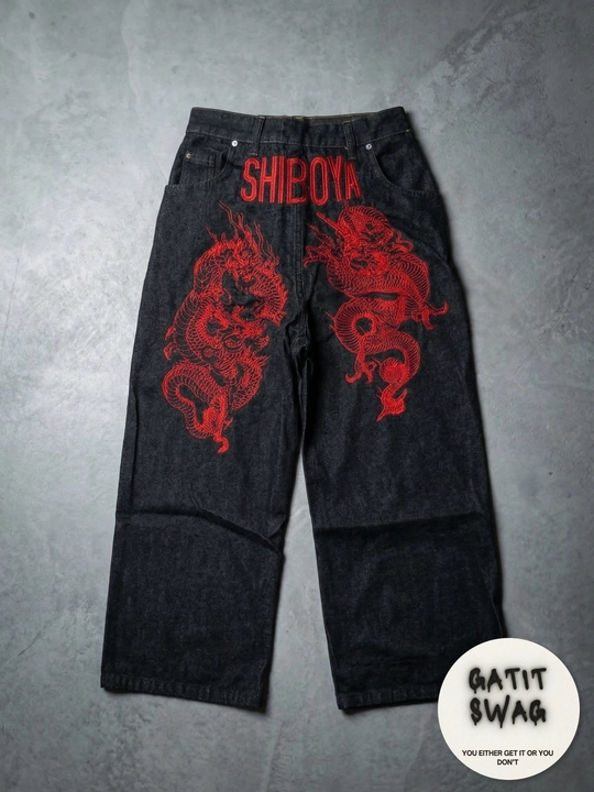 Jinsi baggy oversize Y2K