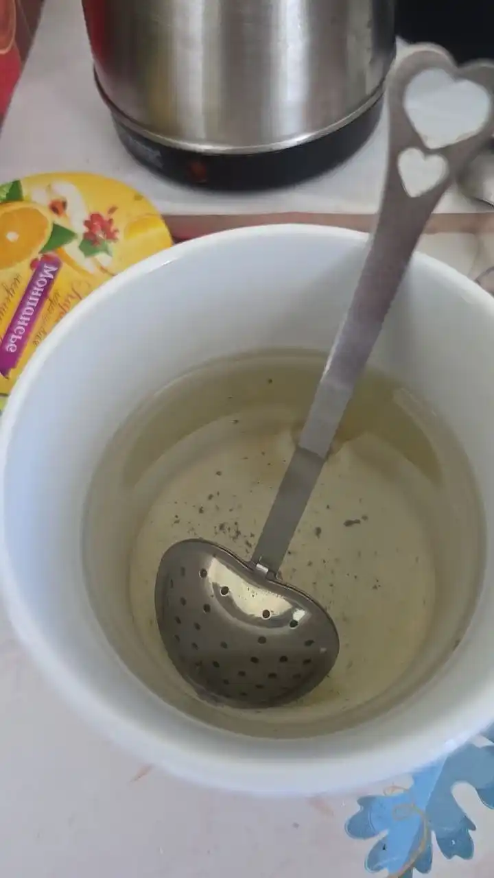 Ложка сито для чая, в форме сердце