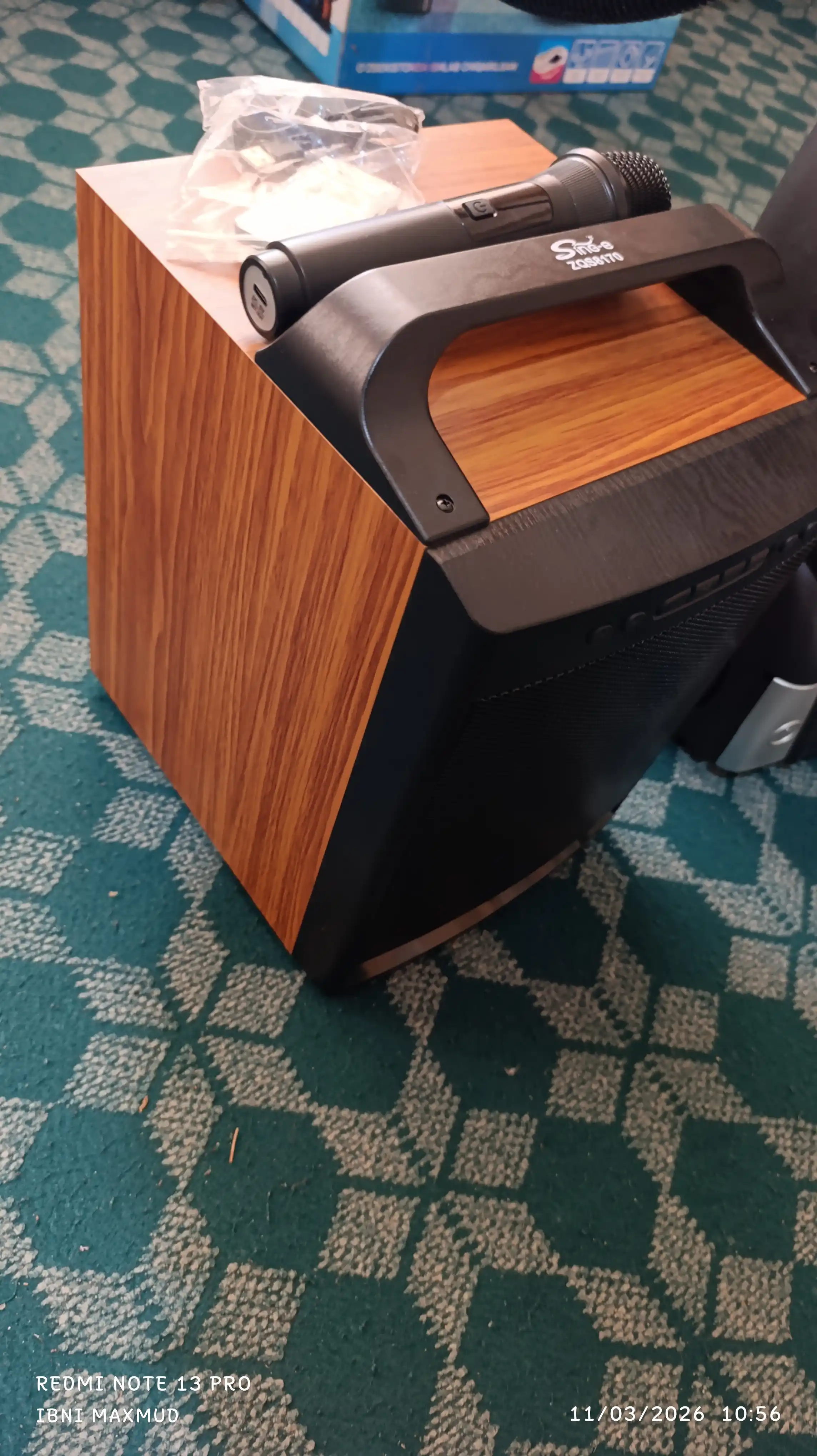HiFi tizimi – kuchli bassli portativ kolonka, ZQS-8170, 18000W, RGB yoritgichi