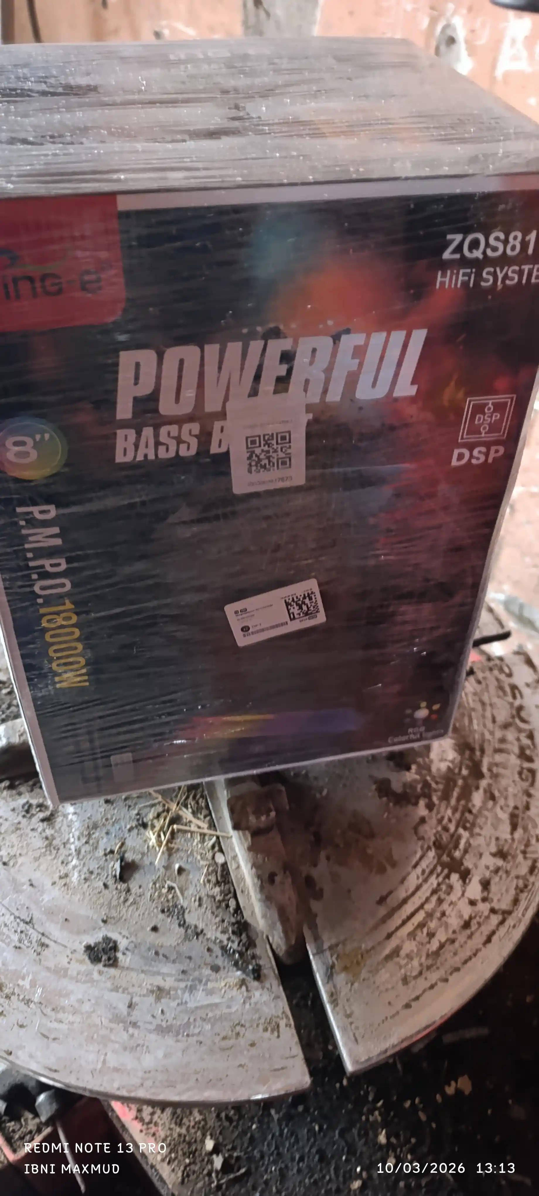 HiFi tizimi – kuchli bassli portativ kolonka, ZQS-8170, 18000W, RGB yoritgichi