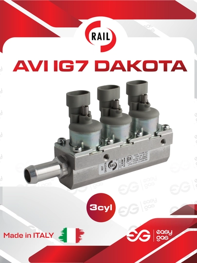 Форсунка GBO Dakota IG7 LHF 3 цилиндра – высокопроизводительный газовый инжектор, LPG/CNG — STAGAS-DAKOTAIG73C