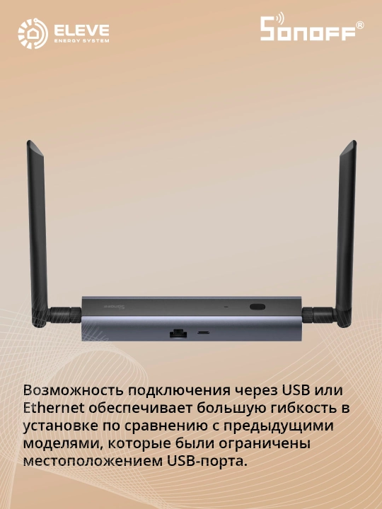 Sonoff Zigbee/Thread PoE Max dongli