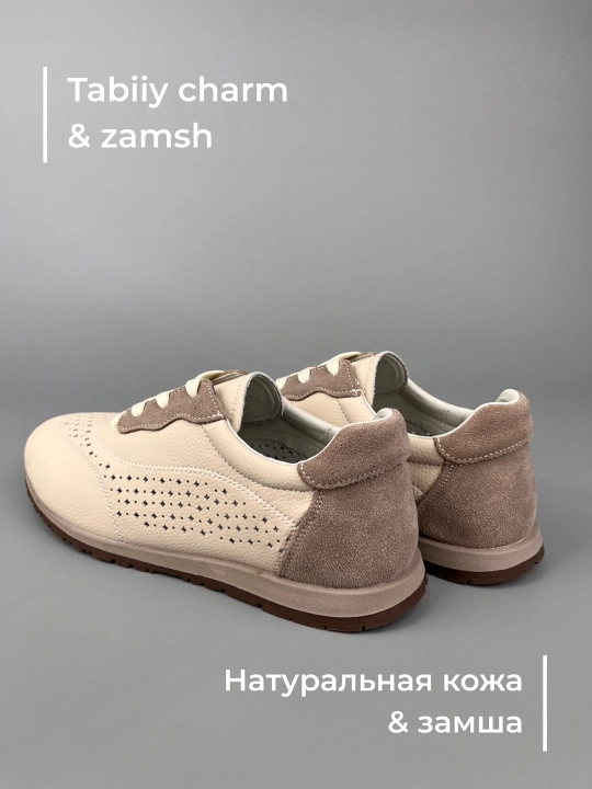 SOLINA ayollar krossovkalari yoz - kuz; tabiiy charm; 36-41, 1 razmerga kichik yuradi
