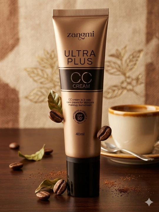 CC-крем с тонирующим эффектом и защитой от солнца SPF 50, PA+++, Zangmi Ultra Plus, 40 мл - 