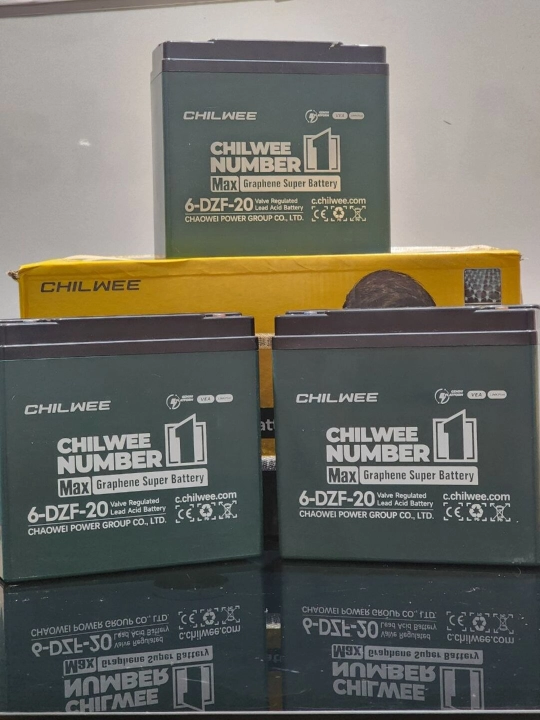 Orginal 6-DZF 12V20Ah Chilwee akumilyatorlari, batareykalar