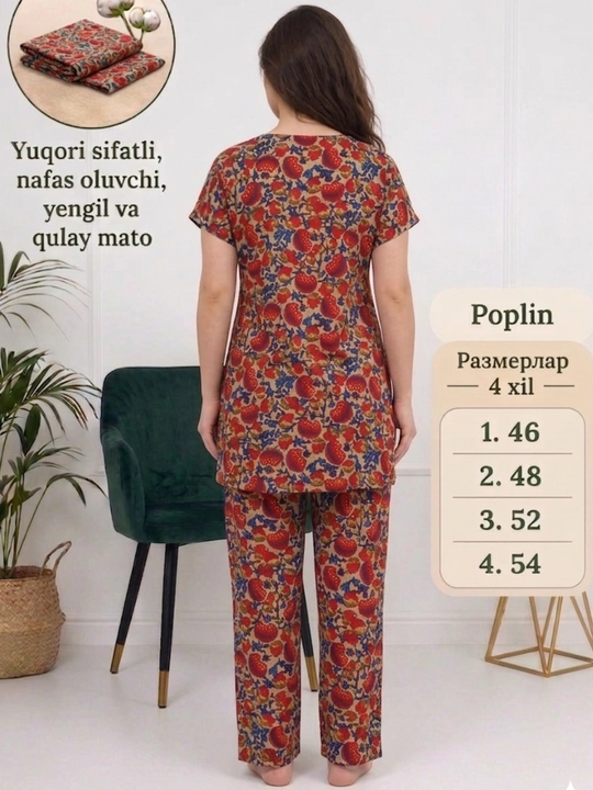 Ayollar uchun yozgi uy kiyimi to'plami