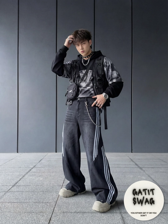 Jinsi baggy oversize Y2K
