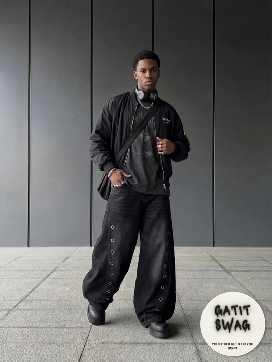 Jinsi baggy oversize Y2K