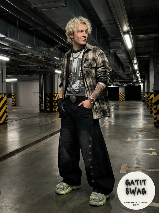 Jinsi baggy oversize Y2K