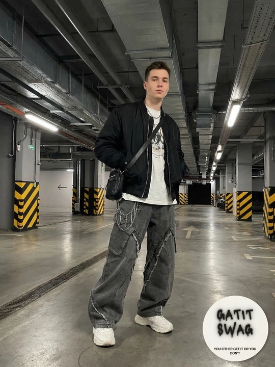 Jinsi baggy oversize Y2K