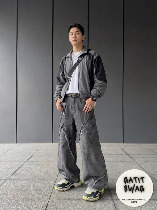 Jinsi baggy oversize Y2K