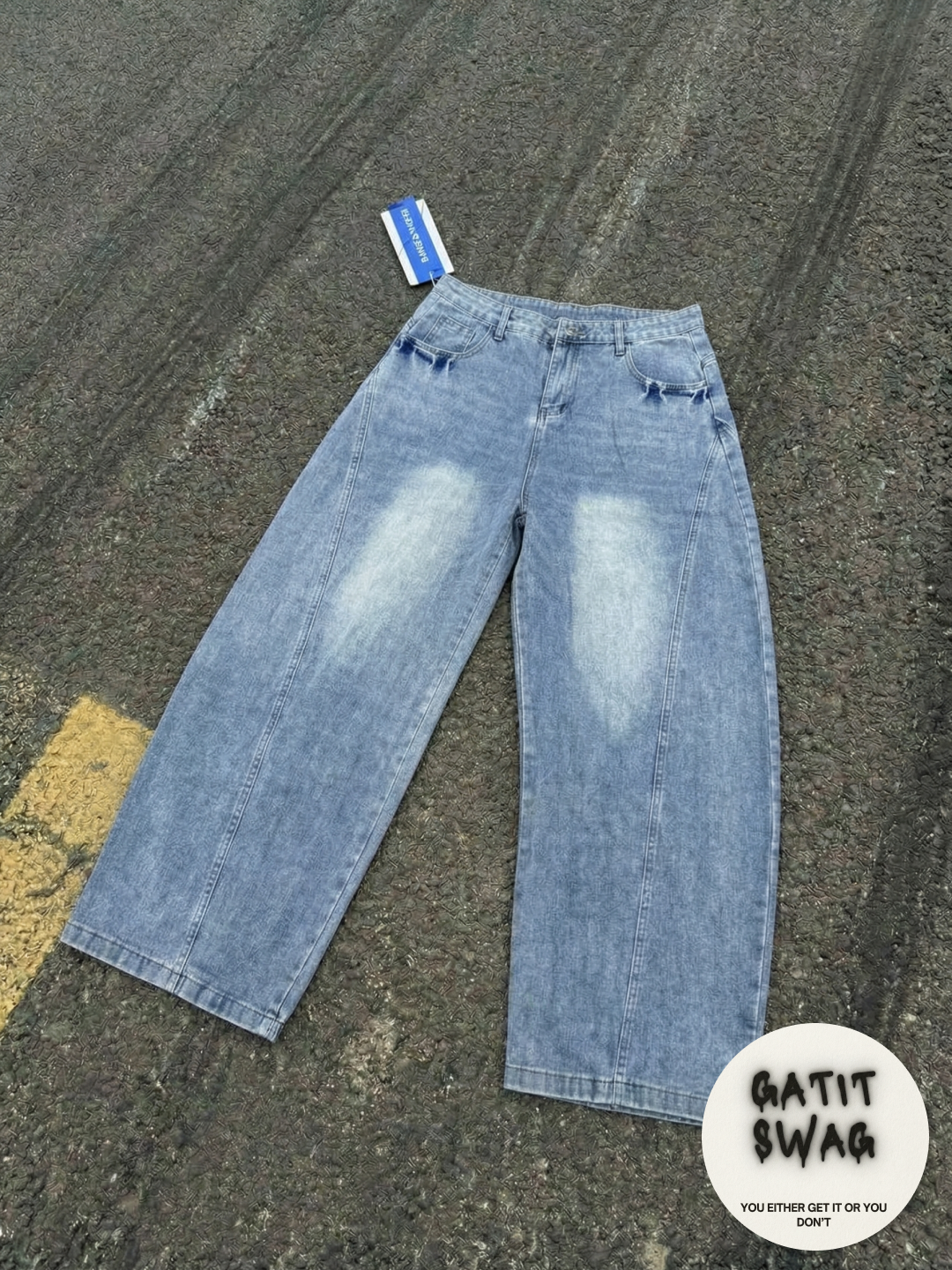 Jinsi baggy oversize Y2K