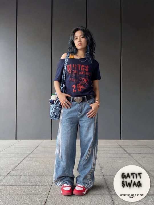 Jinsi baggy oversize Y2K