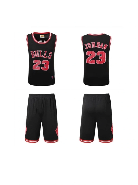 Баскетбольная форма Bulls Jordan для мальчиков, комплект спортивной одежды 23