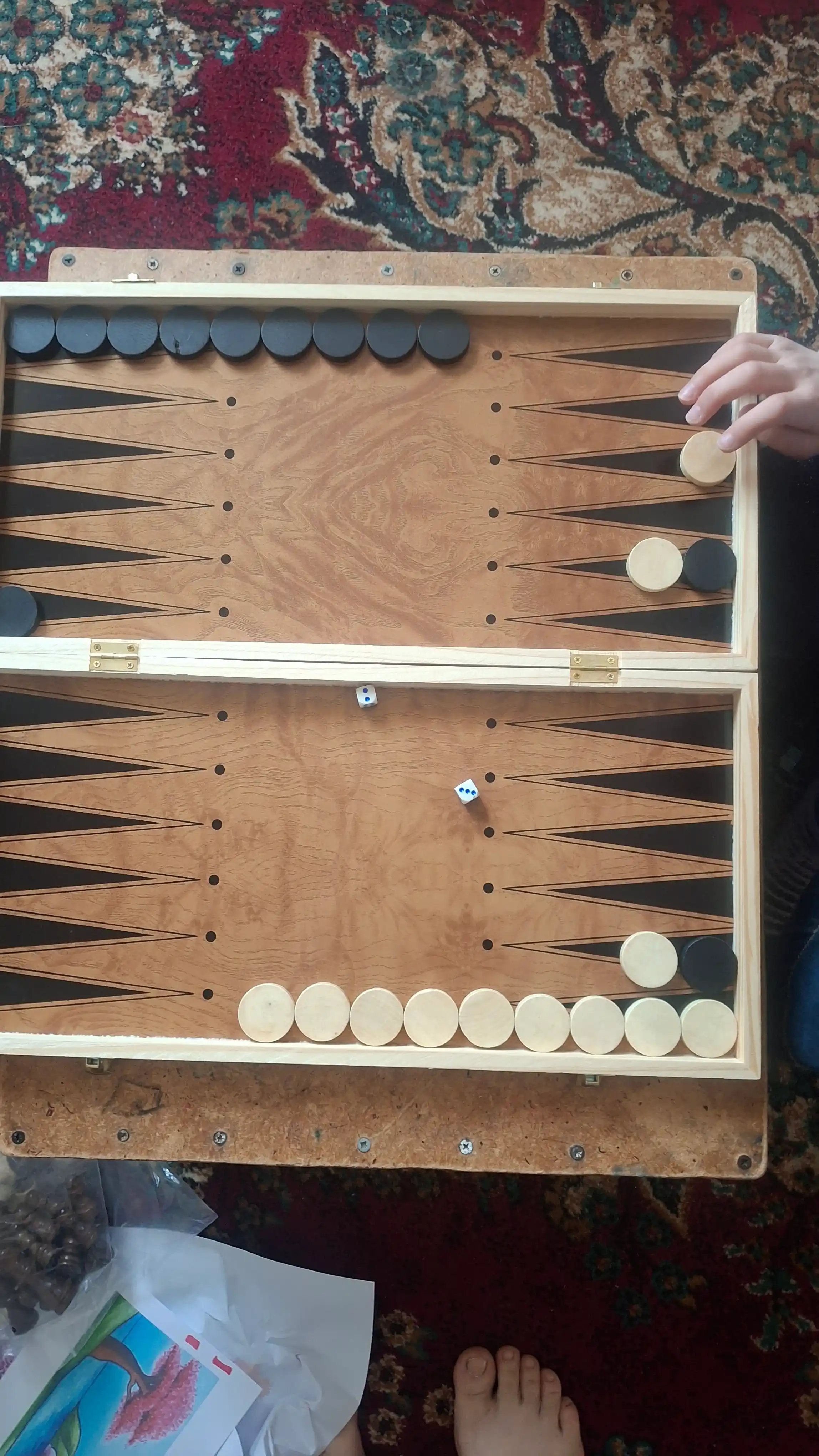 Shaxmat 2v1 — Shashka, Shaxmat to‘plami (47x47 sm)