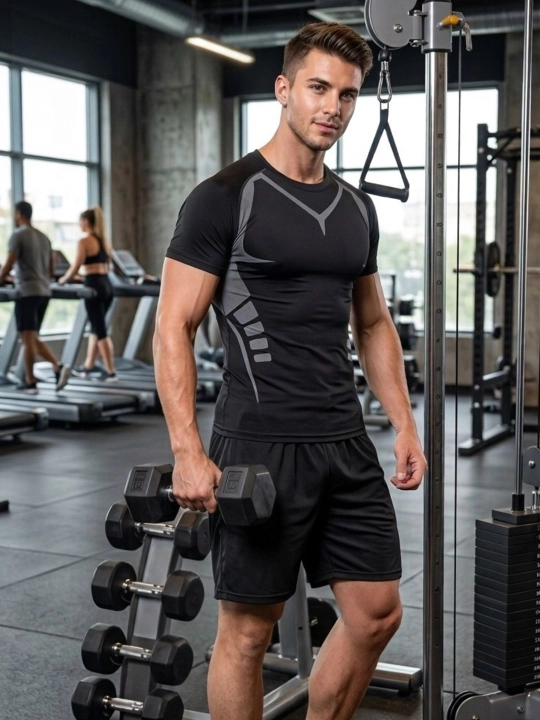 Mashg‘ulotlar va yugurish uchun erkaklar shortiklari fitnes va zal kundalik nafas oladigan