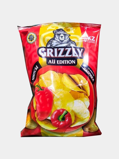 Чипсы натуральные картофельные Grizzly со вкусом паприки 100 г — SNACKS1-GRIZZLY3