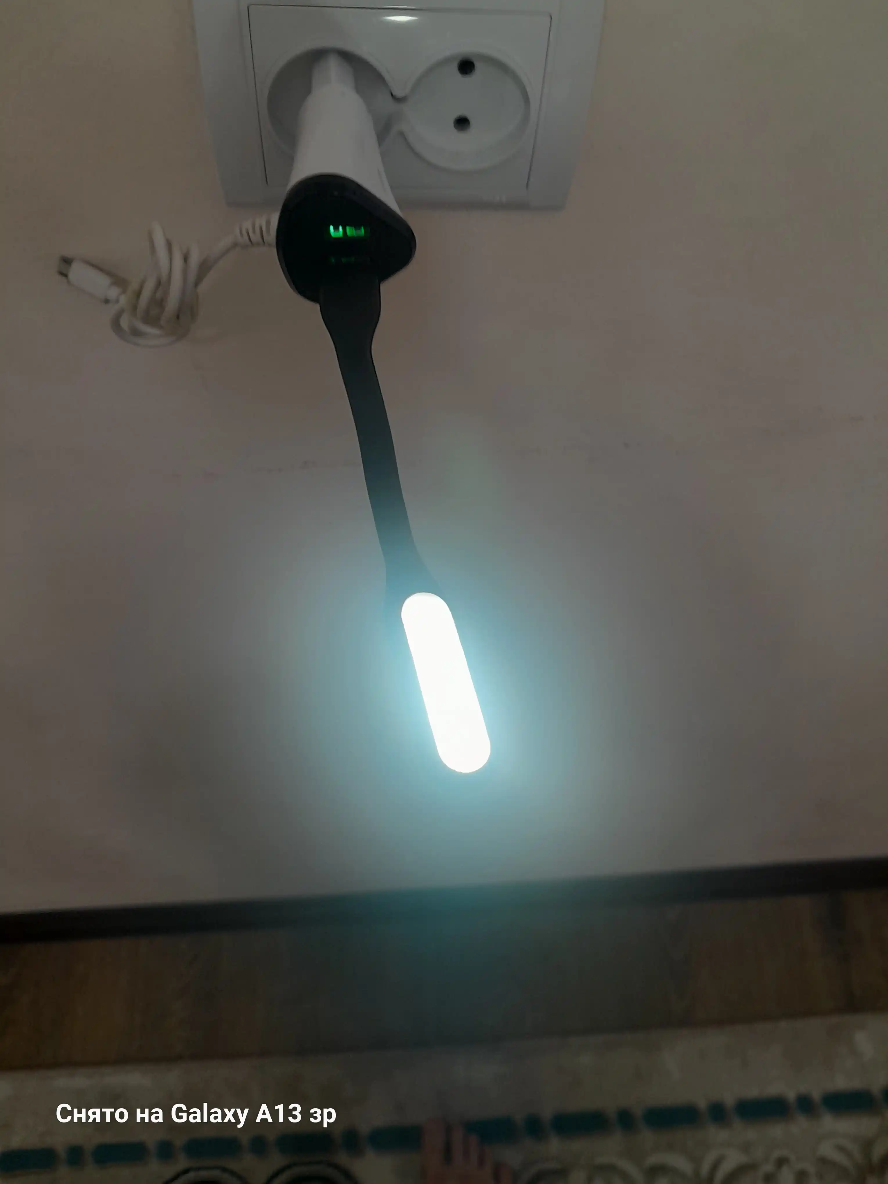 LED yoritgich, USB, noutbuk yoritgichi moslashuvchan, 5 Vt, 6 diodlar